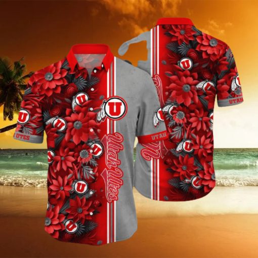 Floral Aloha NCAA Utah Utes Hawaiian Shirt