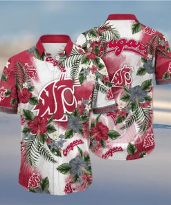 Floral Aloha NCAA Washington State Cougars Hawaiian Shirt Best Beach Gift