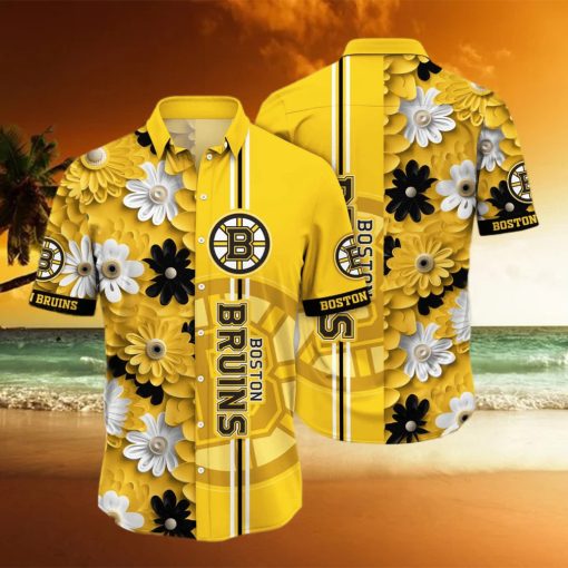 Floral Aloha NHL Boston Bruins Hawaiian Shirt Gift For Beach Vacation