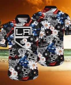 Floral Aloha NHL Los Angeles Kings Hawaiian Shirt Gift For Beach Lovers hawaiian shirt