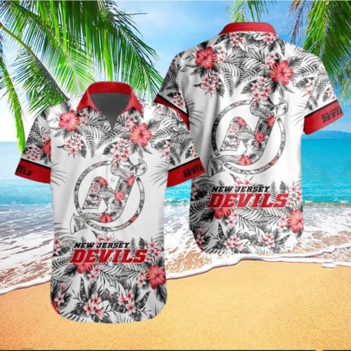 Floral Aloha New Jersey Devils Hawaiian Shirt