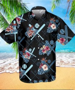 Floral Baseball Tropical Vibe Hawaiian Aloha Shirts