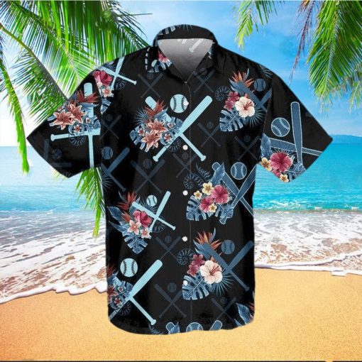 Floral Baseball Tropical Vibe Hawaiian Aloha Shirts