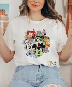 Floral Disney Halloween Gift For Fan T Shirt