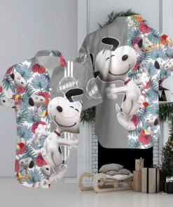 Floral Hawaii Beach Pattern Adult Snoopy Hawaiian Shirt