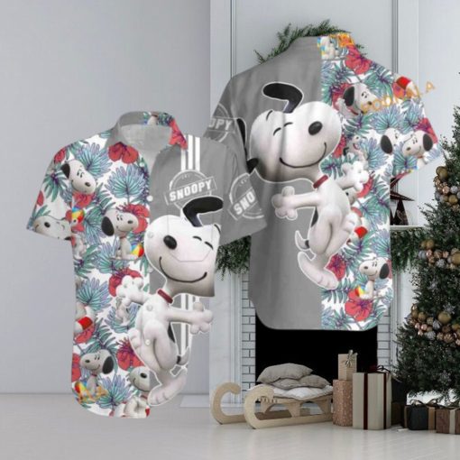 Floral Hawaii Beach Pattern Adult Snoopy Hawaiian Shirt