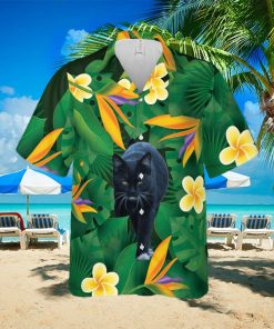 Floral Tropical Black Cat Hawaiian Shirt Unisex Adult Hw5819