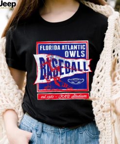 Florida Atlantic Owls Baseball FAU Stadium retro shirt