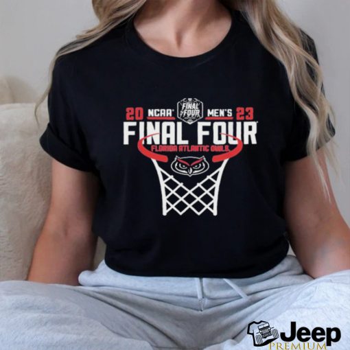 Florida Atlantic Owls Final Four Basketball Net Navy 2023 Shirt