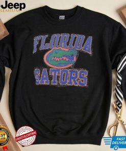 Florida Gators Profile Women's Plus Size Striped Lace Up T Shirt