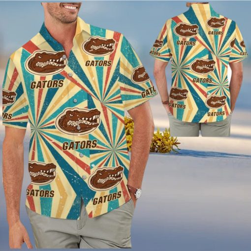 Florida Gators Retro Vintage Style Tropical Hawaiian Shirts