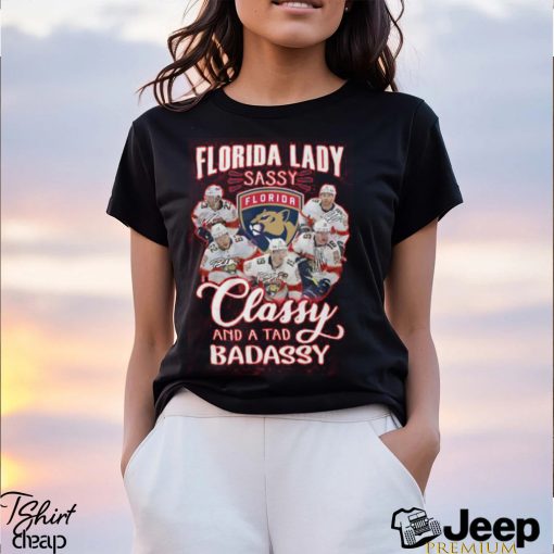 Florida Lady Sassy Florida Panthers Classy And A Tad Badassy T Shirt