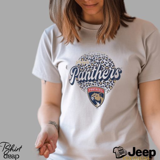 Florida Panthers Fanatics Branded Leopard Print Long Sleeve T Shirt