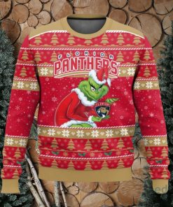 Florida Panthers Grinch AOP Ugly Christmas Sweater Christmas Gift For Men And Women