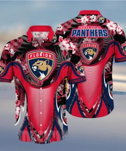 Florida Panthers NHL Floral Unisex Full Print Hawaiian Shirt