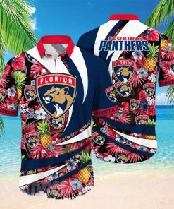 Florida Panthers NHL Flower All Over Printed Unisex Hawaiian Shirt