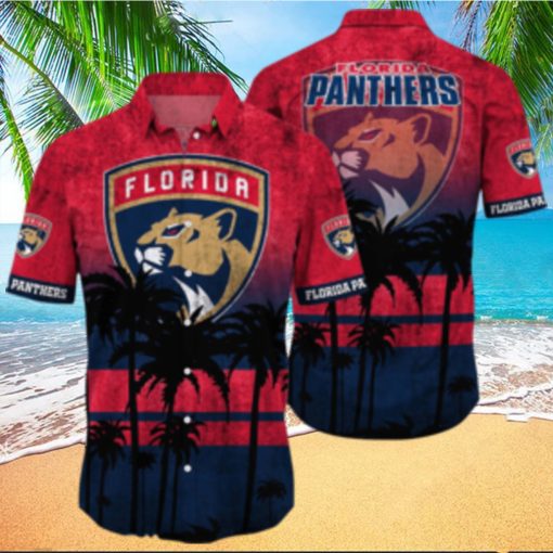 Florida Panthers NHL Logo Coconut Tropical Hawaiian Shirt Beach Gift For Fans