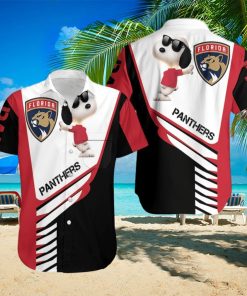 Florida Panthers Snoopy For Fans 3D Hawaiian Shirt