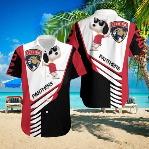 Florida Panthers Snoopy For Fans 3D Hawaiian Shirt