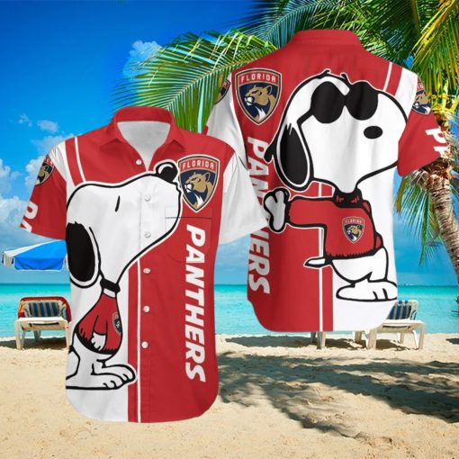 Florida Panthers Snoopy Lover 3D Printed Hawaiian Shirt
