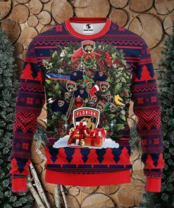 Florida Panthers Tree Ugly Christmas Fleece Sweater