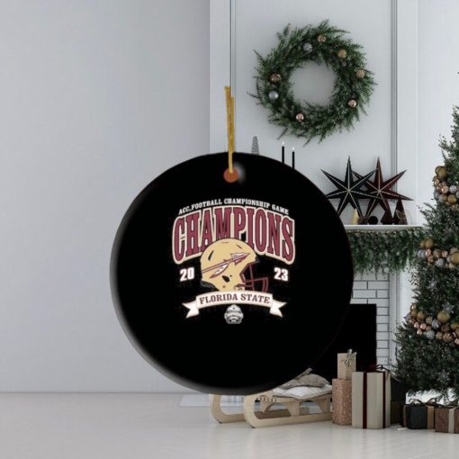 Florida State Seminoles 2023 ACC Football Conference Champions Helmet Ornament