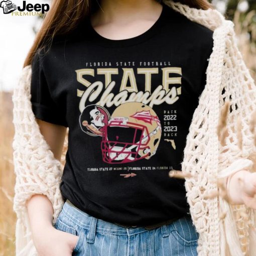 Florida State Seminoles 2023 State Champs Back To Back Helmet shirt