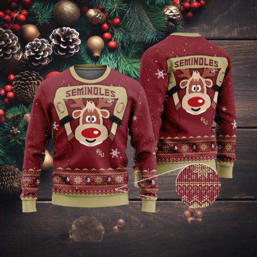 Florida State Seminoles Funny Ugly Christmas Sweater Ugly Sweater Christmas