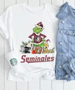 Florida State Seminoles Grinch and Max dog funny Christmas shirt