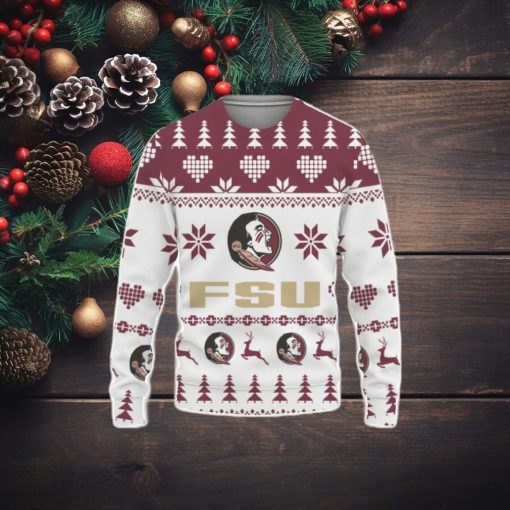 Florida State Seminoles Merry Christmas Snowflake Ugly Christmas Sweater