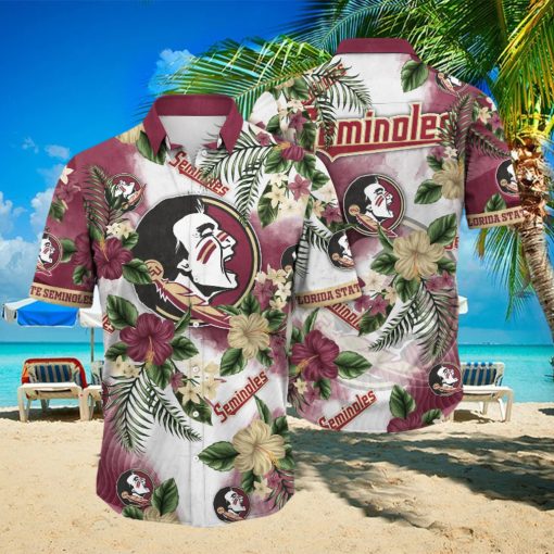 Florida State Seminoles NCAA Hawaiian Shirt Sun Showerstime Aloha Shirt