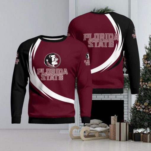 Florida State Seminoles Simple Vintage 3D Sweater Christmas Gift For Fans