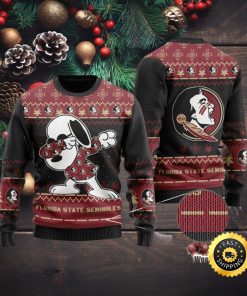 Florida State Seminoles Snoopy Dabbing Holiday Party Ugly Christmas Sweater