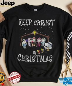 Snoopy And Friends Keep Christ In Christmas Shirt