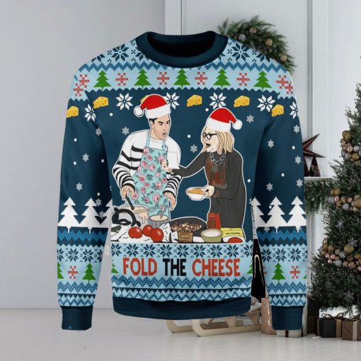 Fold The Cheese Ugly Christmas Sweater Xmas Gift Men And Women Christmas Sweater