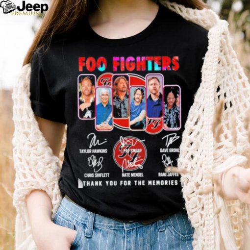 Foo Fighters 2023 Thank You For The Memories Signatures Shirt