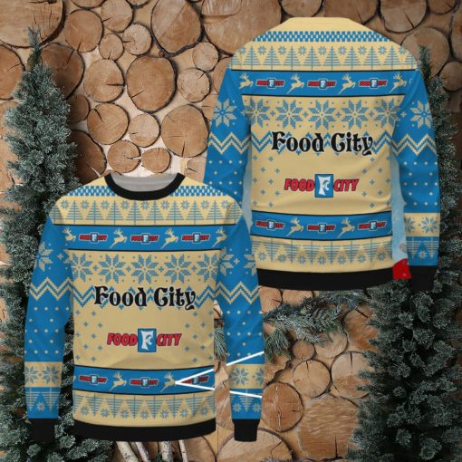 Food City Ugly Christmas Sweater, Xmas Gift Ideas For Fans