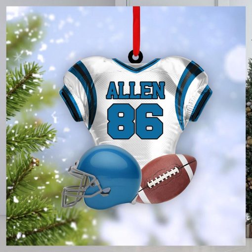 Football Player Uniform Personalized Ornament For Football Player   Gift For Football Lovers