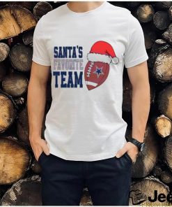 Football Santa Hat Dallas Cowboys Santa’s Favorite Team T shirt