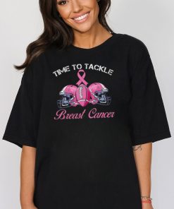 Football Time To Tackle Breast Cancer Awareness T Shirt