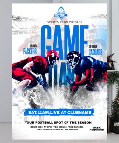 Football flyer Game Play Poster