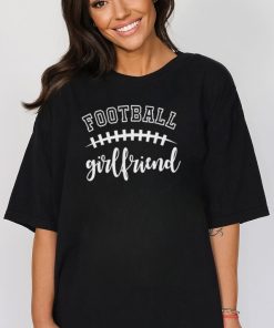 Football girlfriend Football laces cute Football shirt