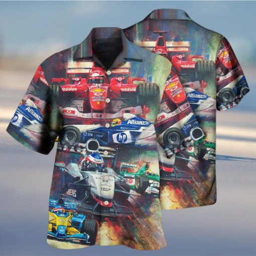 For mula O ne Car Racing Am azing Unstopp able Hawaiian Shirt