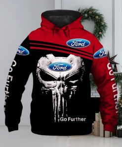 Ford Mustang Skull Pullover Hoodie