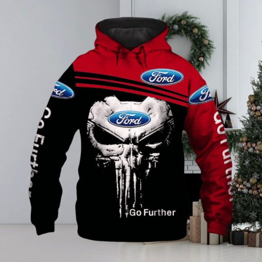 Ford Mustang Skull Pullover Hoodie