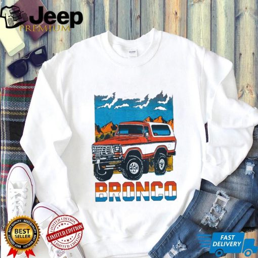 Ford truck bronco cropped flea shirt