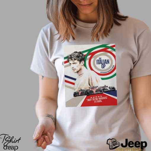 Formula 1 Scuderia Ferrari Driver Charles Leclerc Heading To Monza For The Italian GP 2023 Classic T shirt