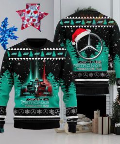 Formula One Team Mercedes AMG Petronas 3D Christmas Sweater 2023