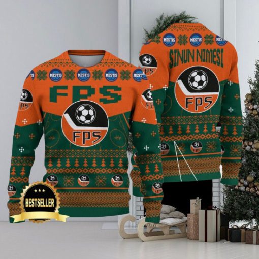 Forssan Palloseura Ugly Christmas Sweater Logo Custom Name Gift Fans