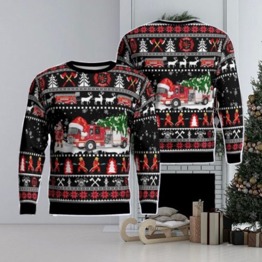 Fort Montgomery Fire District AOP Ugly Sweater Gift For Christmas